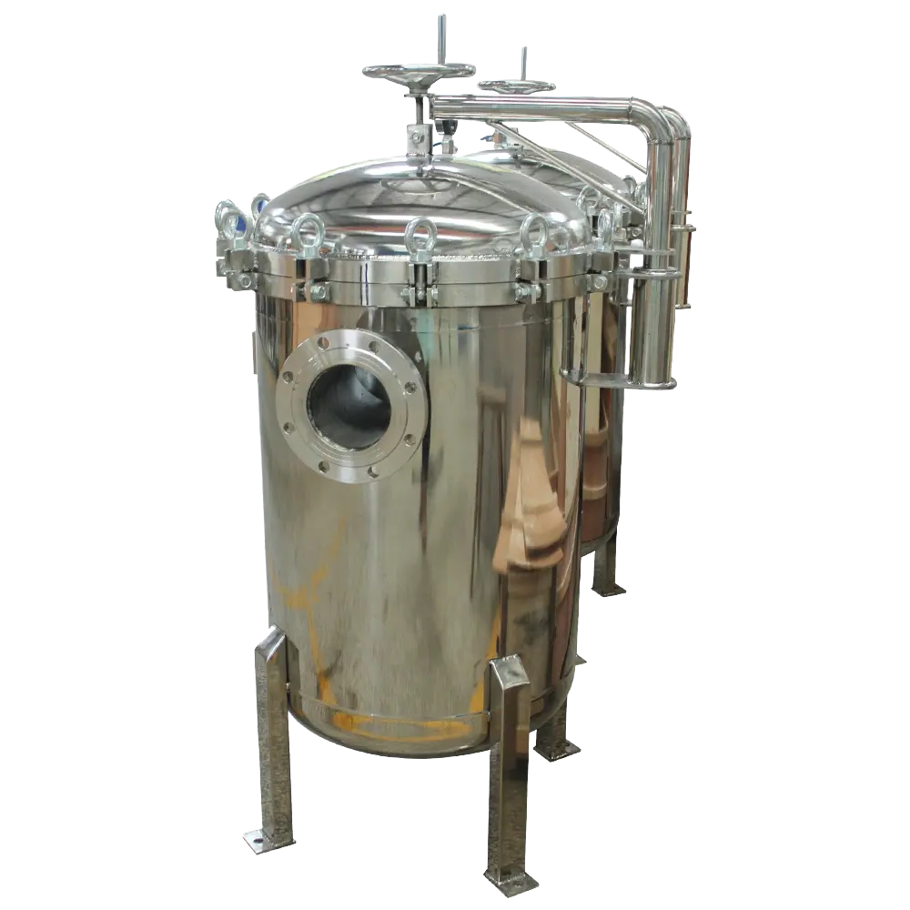How does the size and flow rate impact the selection of a basket filter housing?